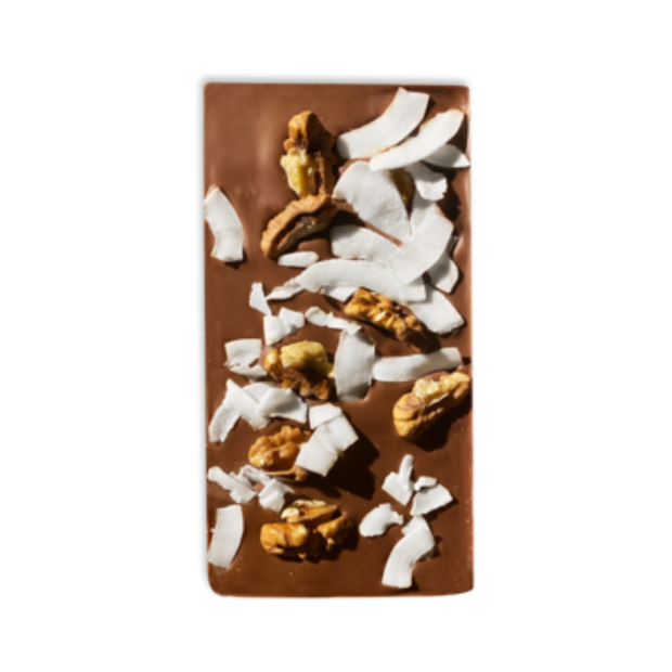 Chokoladeplader m. Valnødder og kokos