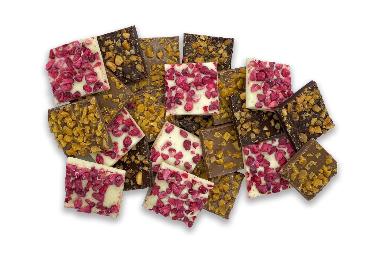 Choko Bites m. Hindbær