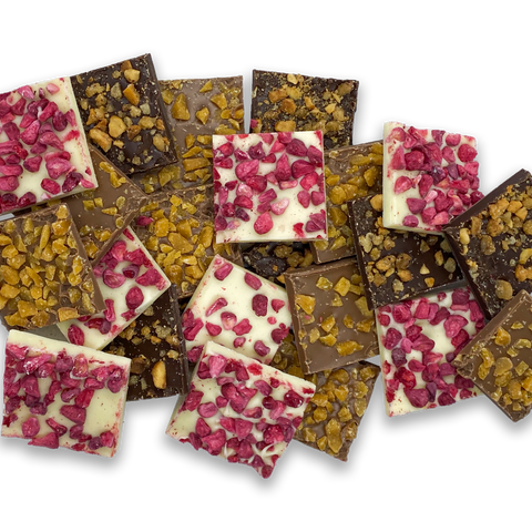 Choko Bites m. Hindbær